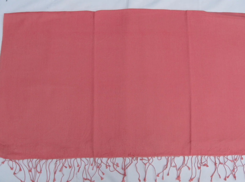 Scarf/Scarves/Shawl/Shawls/Stole/Wrap/Pashmina Scarf/Pashmina Shawl/Cashmere/Cashmere Scarf/Wool/Silk (Light Coral)
