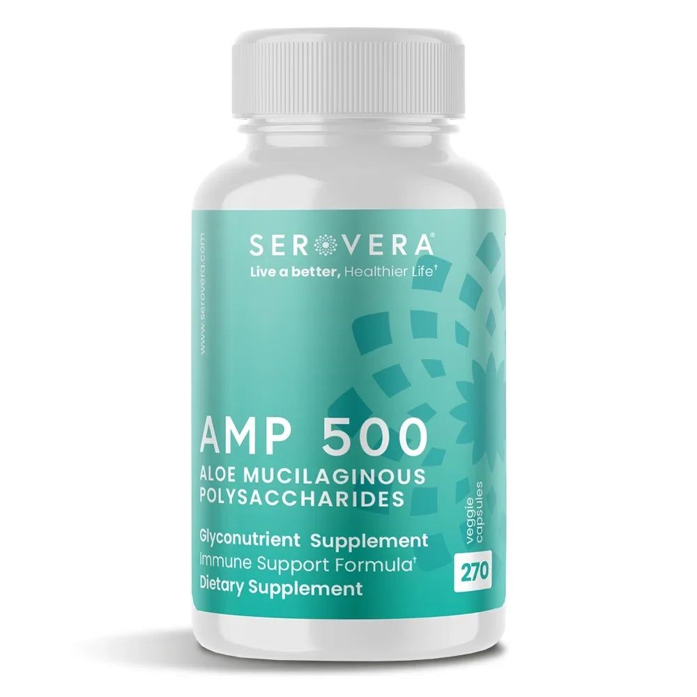 Serovera  500-Immune Support Supplement for Colon Health-Immune System Modulator with L-Glutamine-270 Veggie Caps-Gluten Free- Up to 3 Months Supply