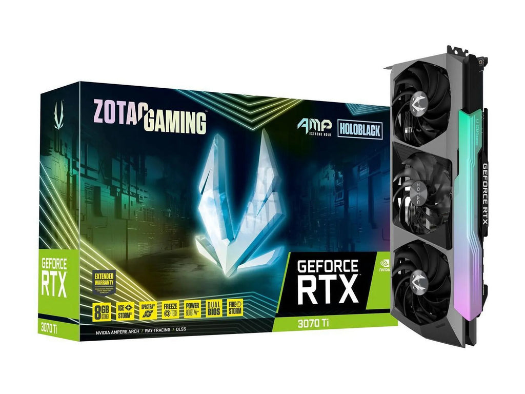 Extreme Holo GeForce  3070 Ti 8GB GDDR6X  Express 4.0  Video Card -A30710B-10P