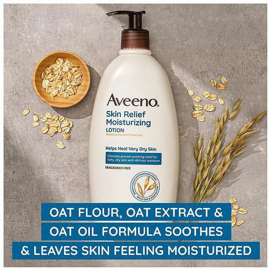Aveeno Skin Relief Moisturizing Lotion for Very Dry Skin Fragrance-Free 33.0 fl oz