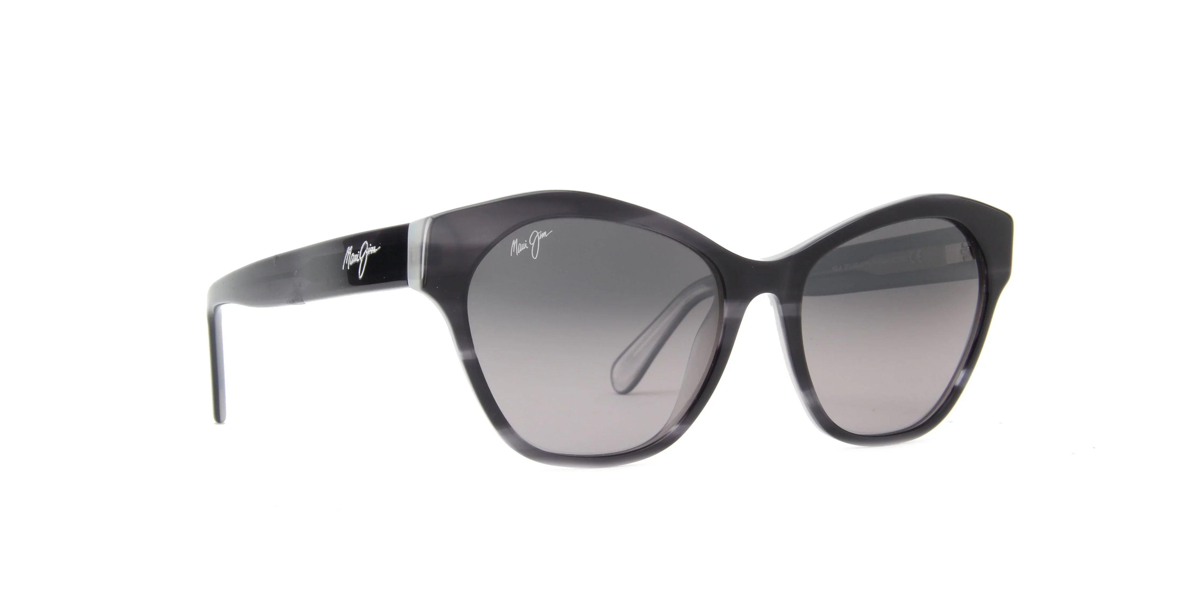 Maui Jim Kila Neutral Grey Browline Ladies Sunglasses GS819-02A 54