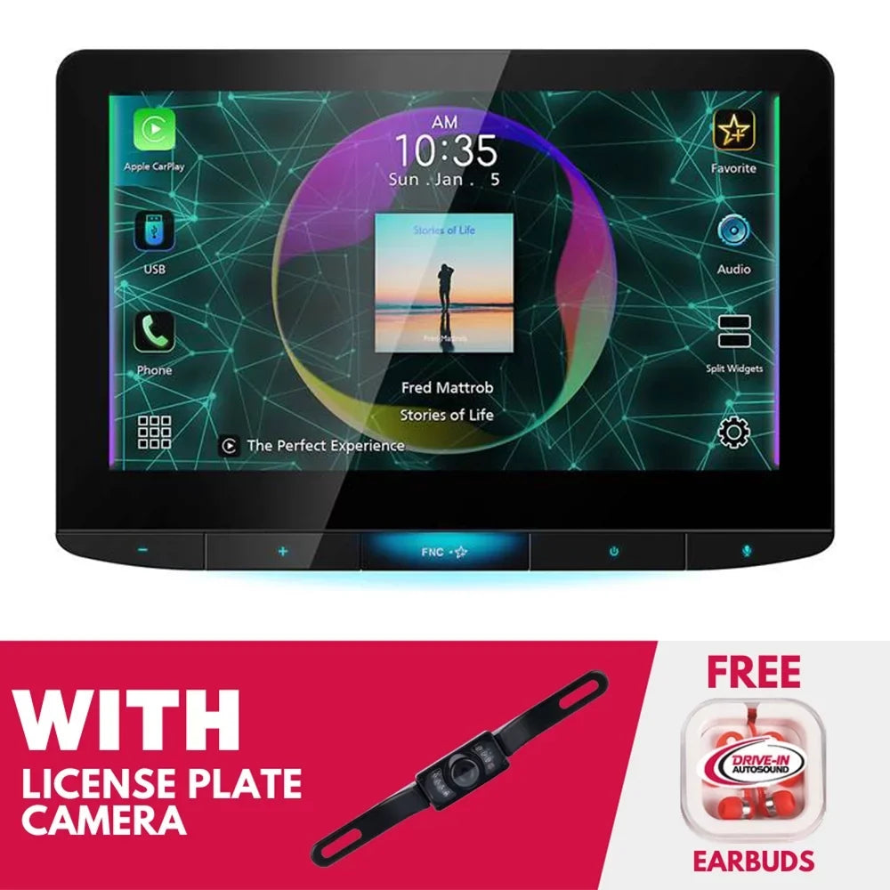 New  -Z1000W 10.1 Inch Digital Multimedia Receiver with License Plate Camera
