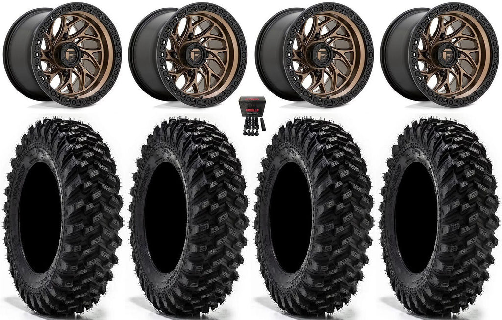 Fuel Runner 15" Wheels Bronze 32" Warrior  Sticky Tires Polaris   1000 /   / Ranger  900/1000