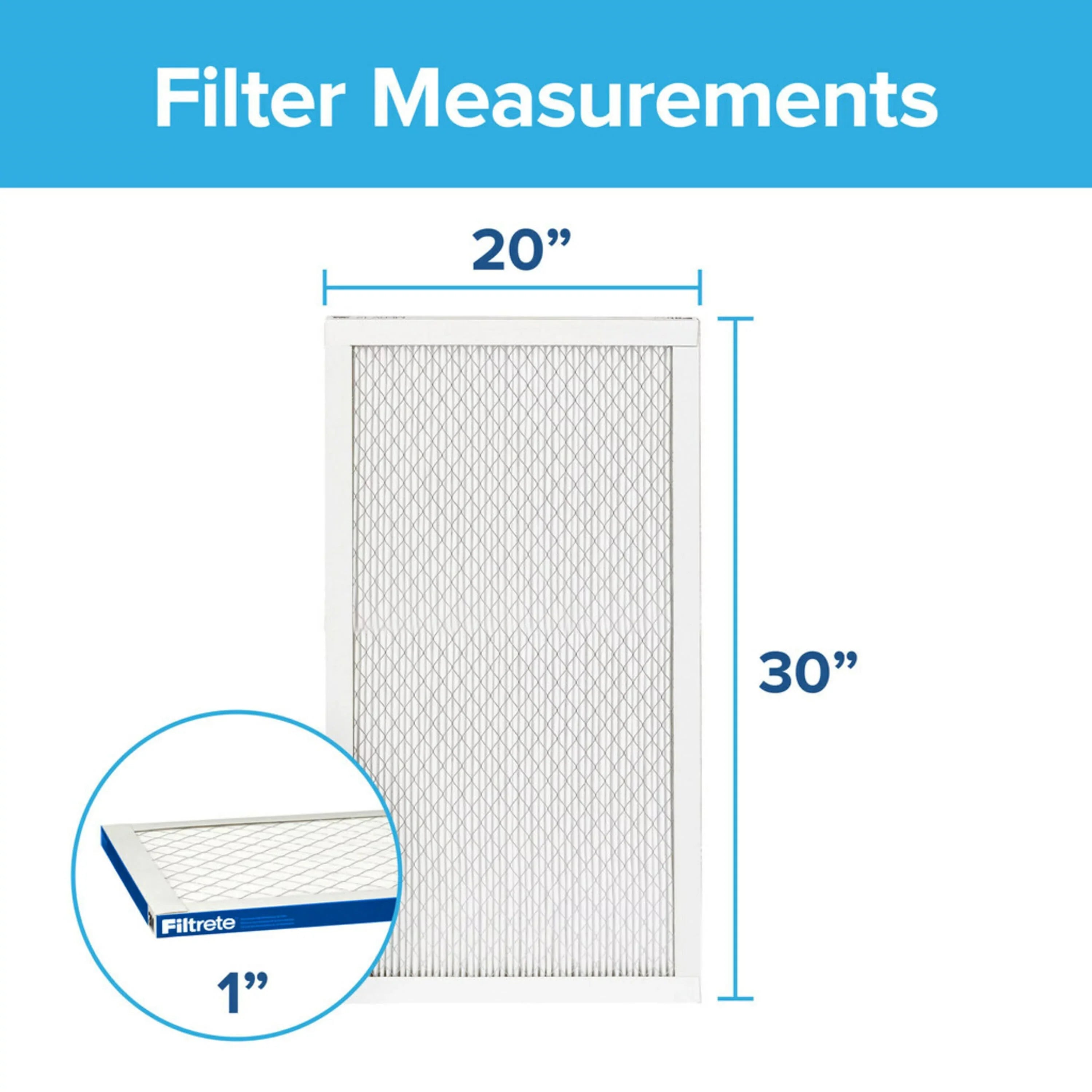 Filtrete by 3M, 20x30x1, Elite Allergen Reduction  Furnace Air Filter, 2200 , 1 Filter