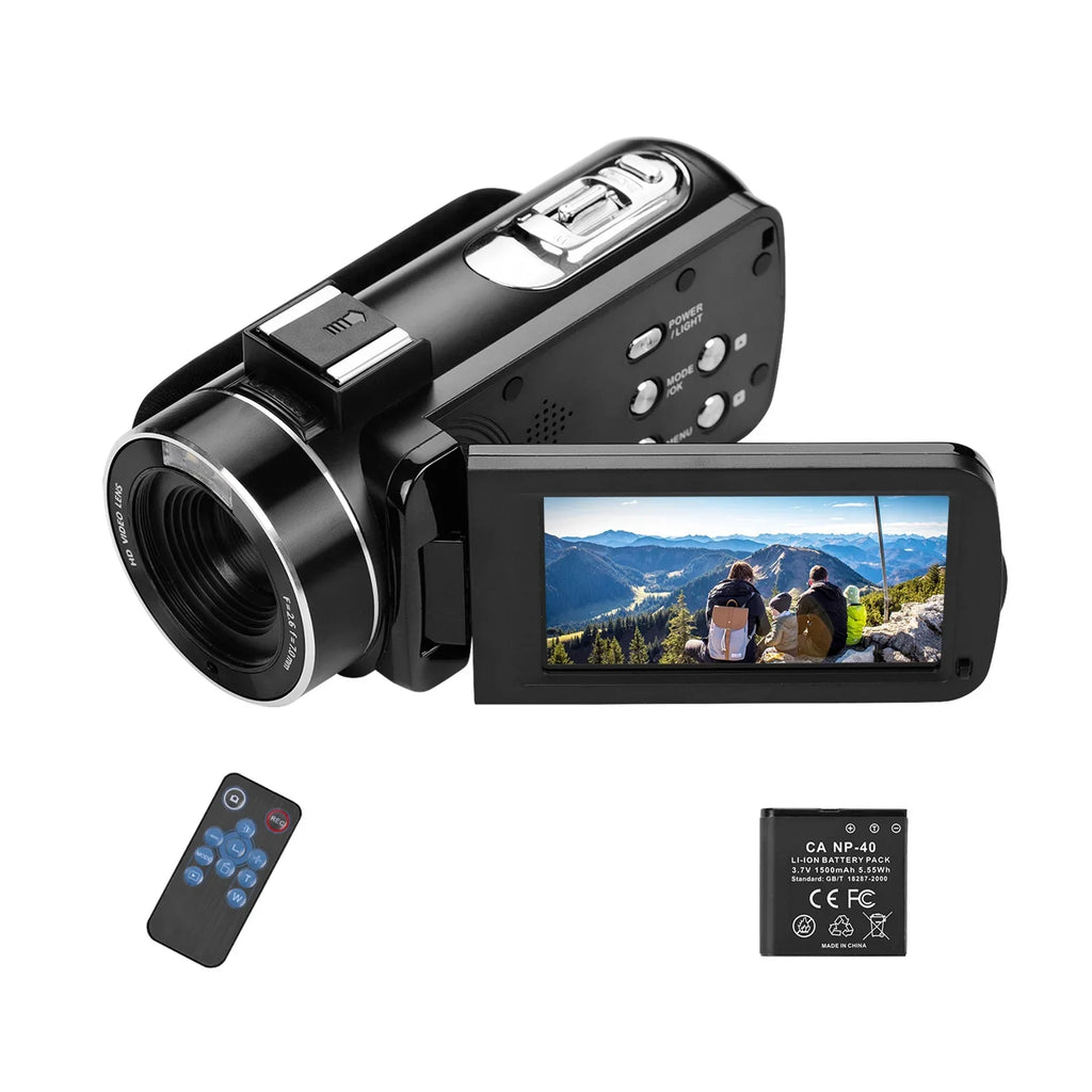 Andoer-2 Video Camera,Inch  Monitor  Monitor Burst 3.0 Inch  Monitor Burst Function  Professional Video 4K  Handheld Camera 3.0 Inch Video Camera