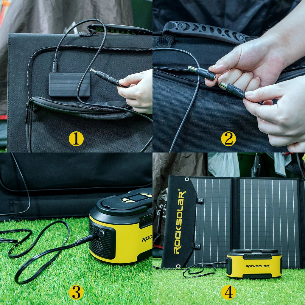 Ready 200W Portable Power Station with a 30W Foldable Solar Panel Solar Generator Kit