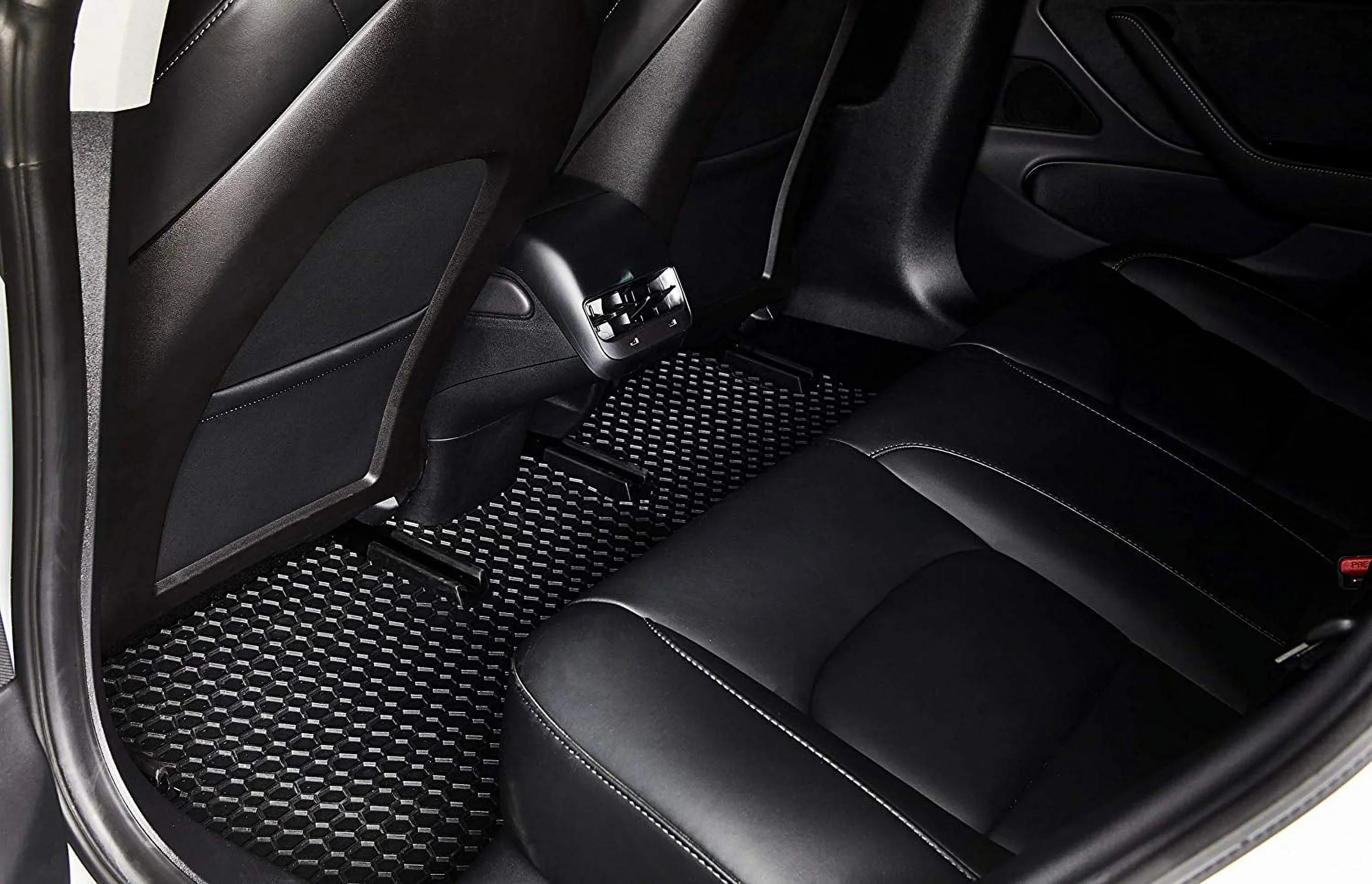 Floor Mat Accessories Set (Front Row + 2nd Row) Compatible with Jeep Cherokee - All Weather - Heavy Duty - (Made in ) - 2021