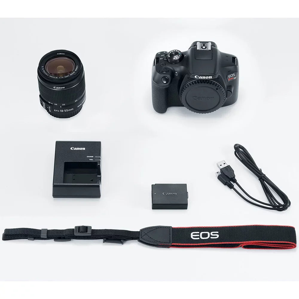 Canon  Rebel T6/2000D  Camera with 18-55mm and 55-250mm Lenses Kit