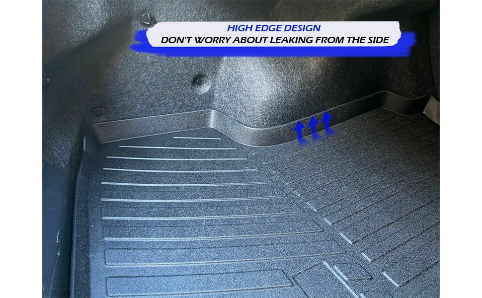 Cargo Liner – Trunk Mat for Nissan Altima 2013-2023 – Weather-Resistant Trunk Mats for Cars with Raised Lip – Non-Slip Car Trunk Mat Rubber – Easy to Install – Laser Pre-Cut Design