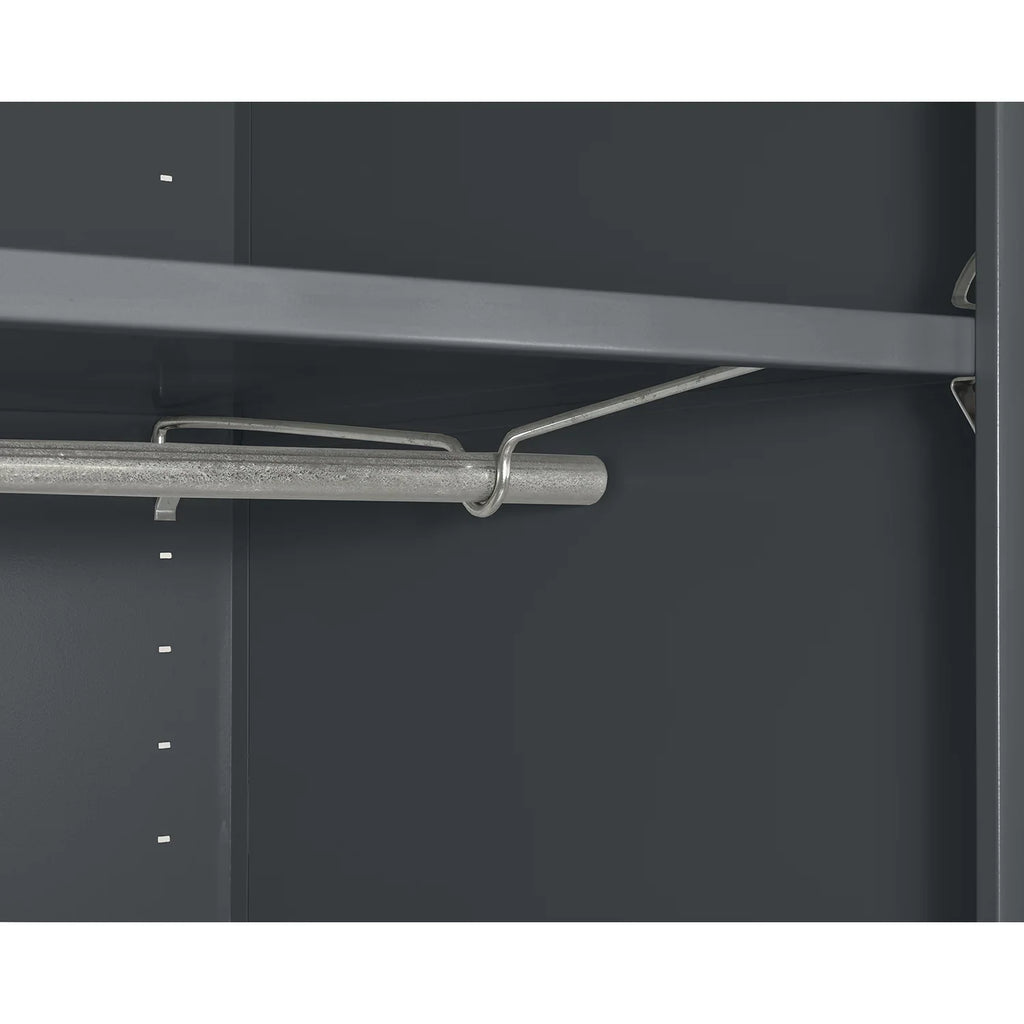 Elite Series Wardrobe Cabinet with Adjustable Shelf, 36"W x 24"D x 72"H, Charcoal