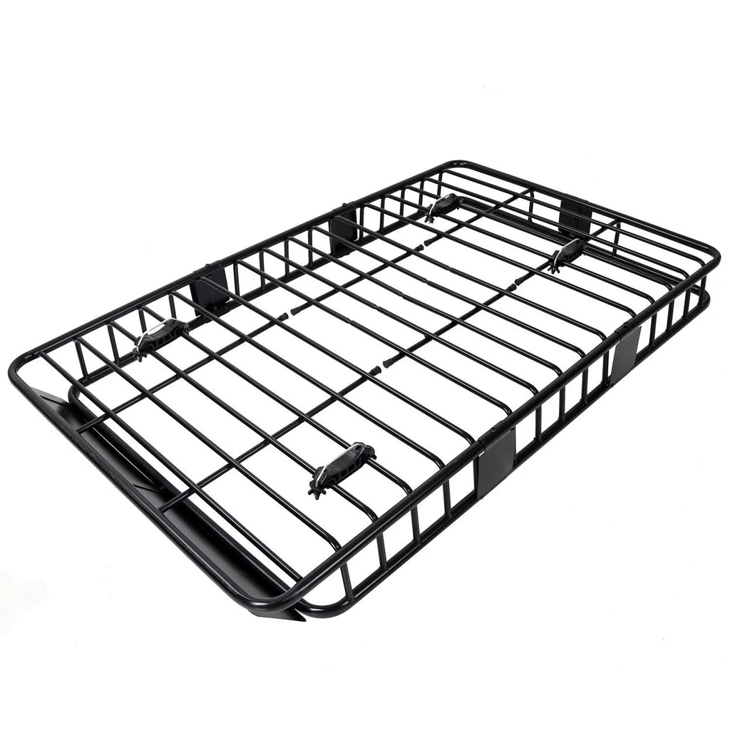 Jeremywell Universal 64"x 39"x 6" 150  Capacity Roof Rack Cargo Basket Extension Car Top Luggage Holder Carrier for  Truck Cars