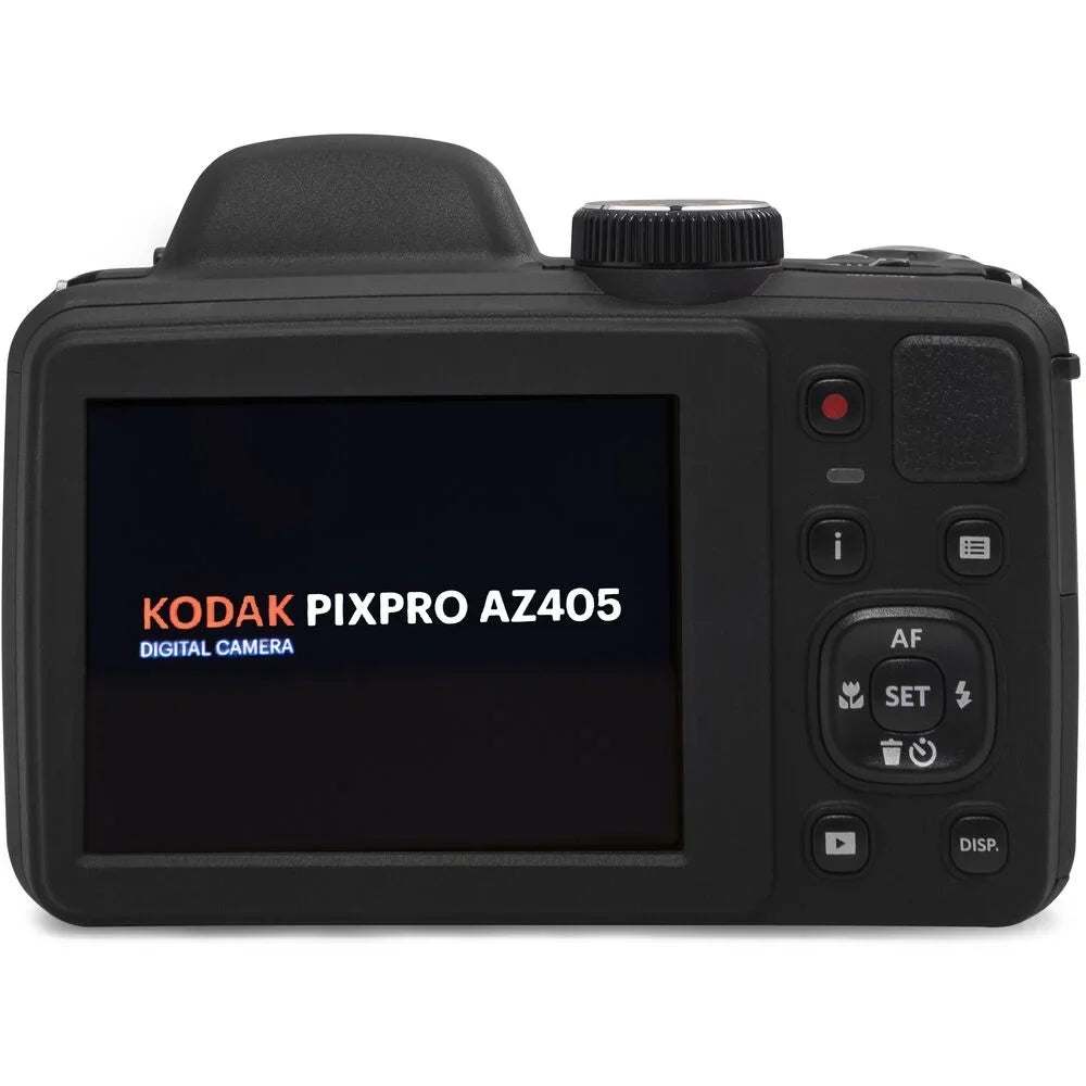 Kodak  AZ405 Digital Camera (Black) + Extra Battery +Tripod + Case -64GB Kit
