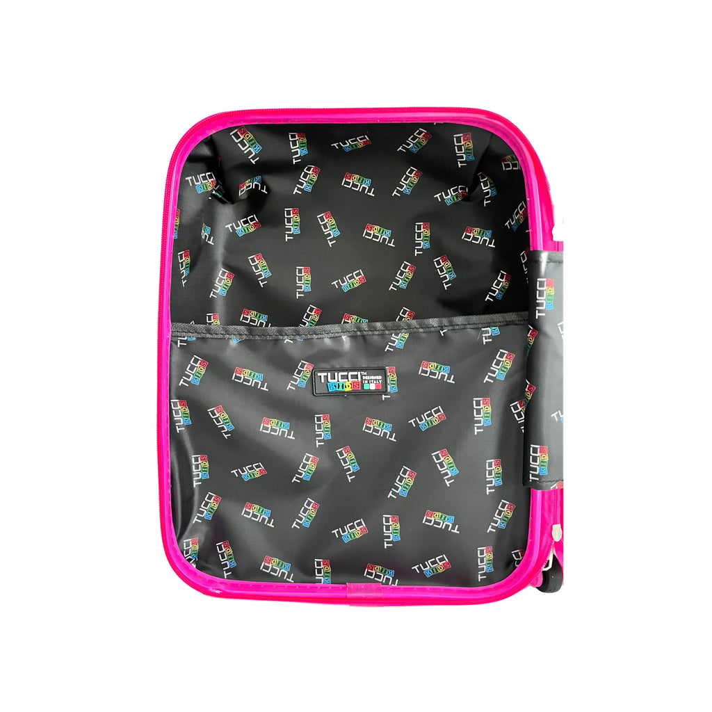 Tucci Fashion Girl Hardside Kids 18" Suitcase for Kids-Cute Lightweight Kids Luggage with Wheels