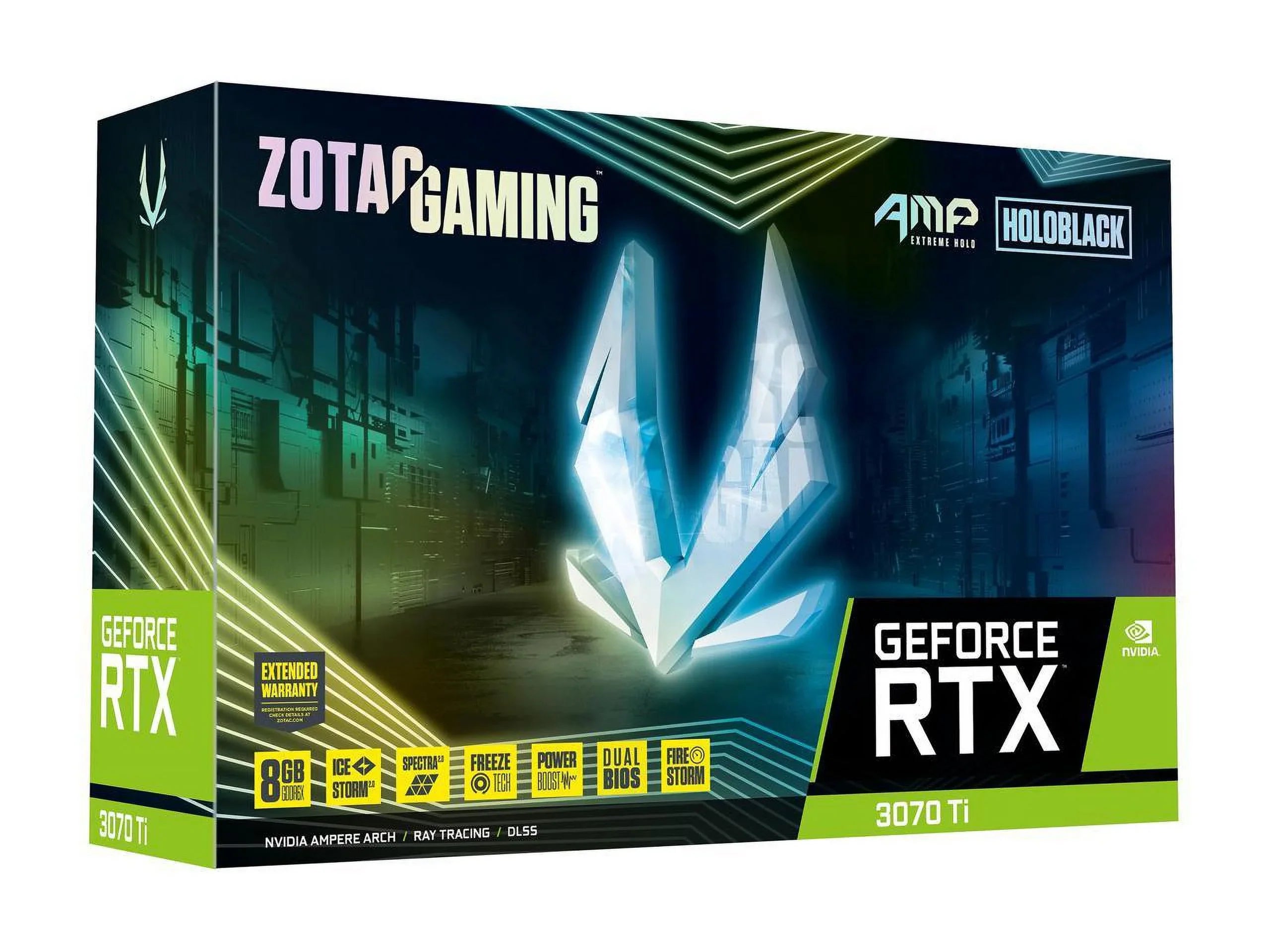 Extreme Holo GeForce  3070 Ti 8GB GDDR6X  Express 4.0  Video Card -A30710B-10P