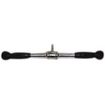 Deluxe 20" Straight Bar Cable Attachment with Rubber Handgrips