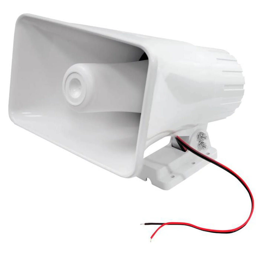 Pyle 8" 65 Watts 8 Ohms Indoor and Outdoor  Horn Speaker, White (4 Pack)