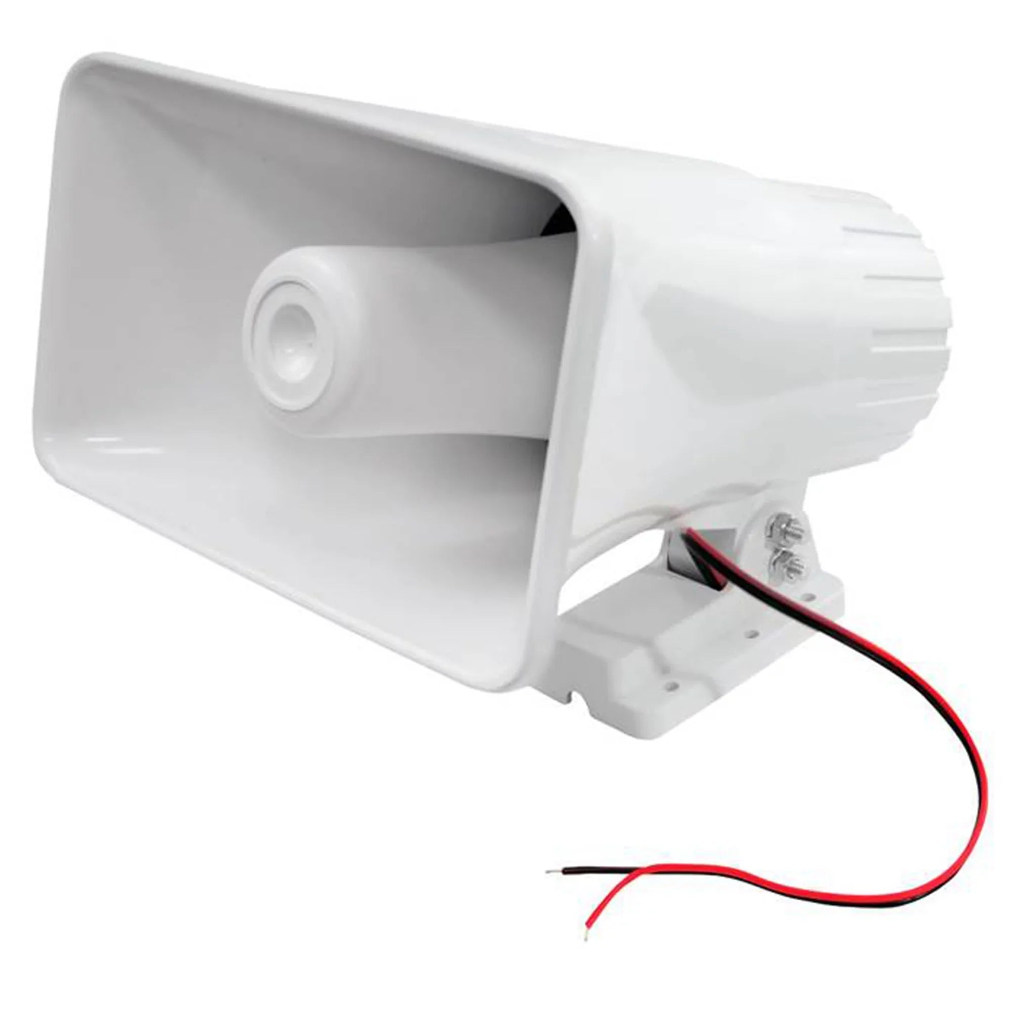 Pyle 8" 65 Watts 8 Ohms Indoor and Outdoor  Horn Speaker, White (4 Pack)