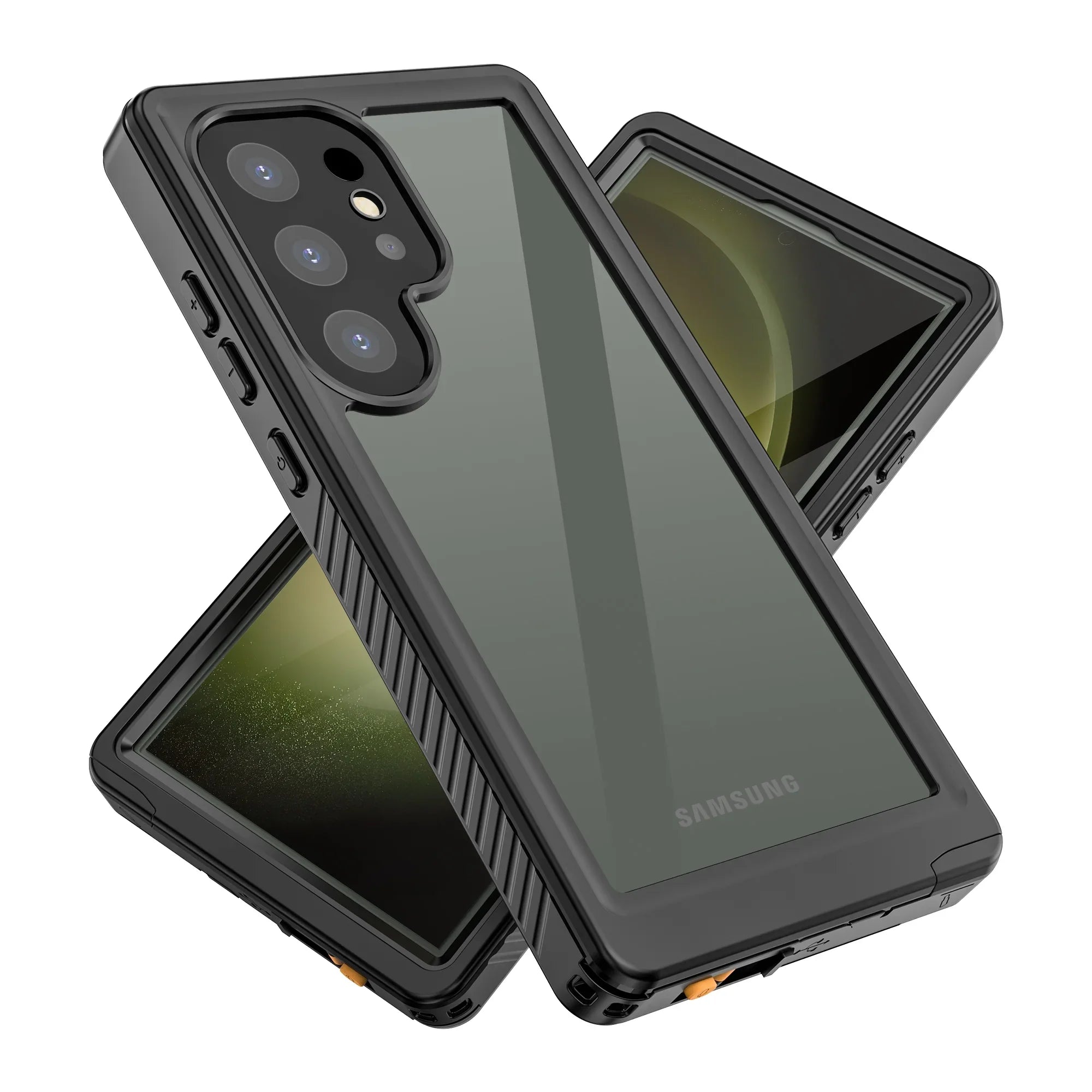 Cowithday Waterproof Case for Samsung Galaxy S24 Ultra 5G Phone 2024, with Screen Protector 360° Full Body Heavy Duty Military Protection Shockproof IP68 Underwater Cover for Galaxy S24 Ultra, Black