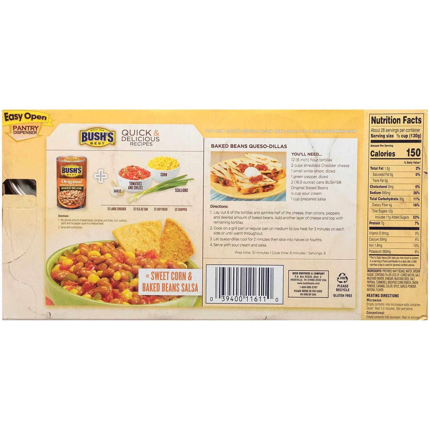 Bushs Original Baked Beans (16.5 Oz, 8 Ct.)