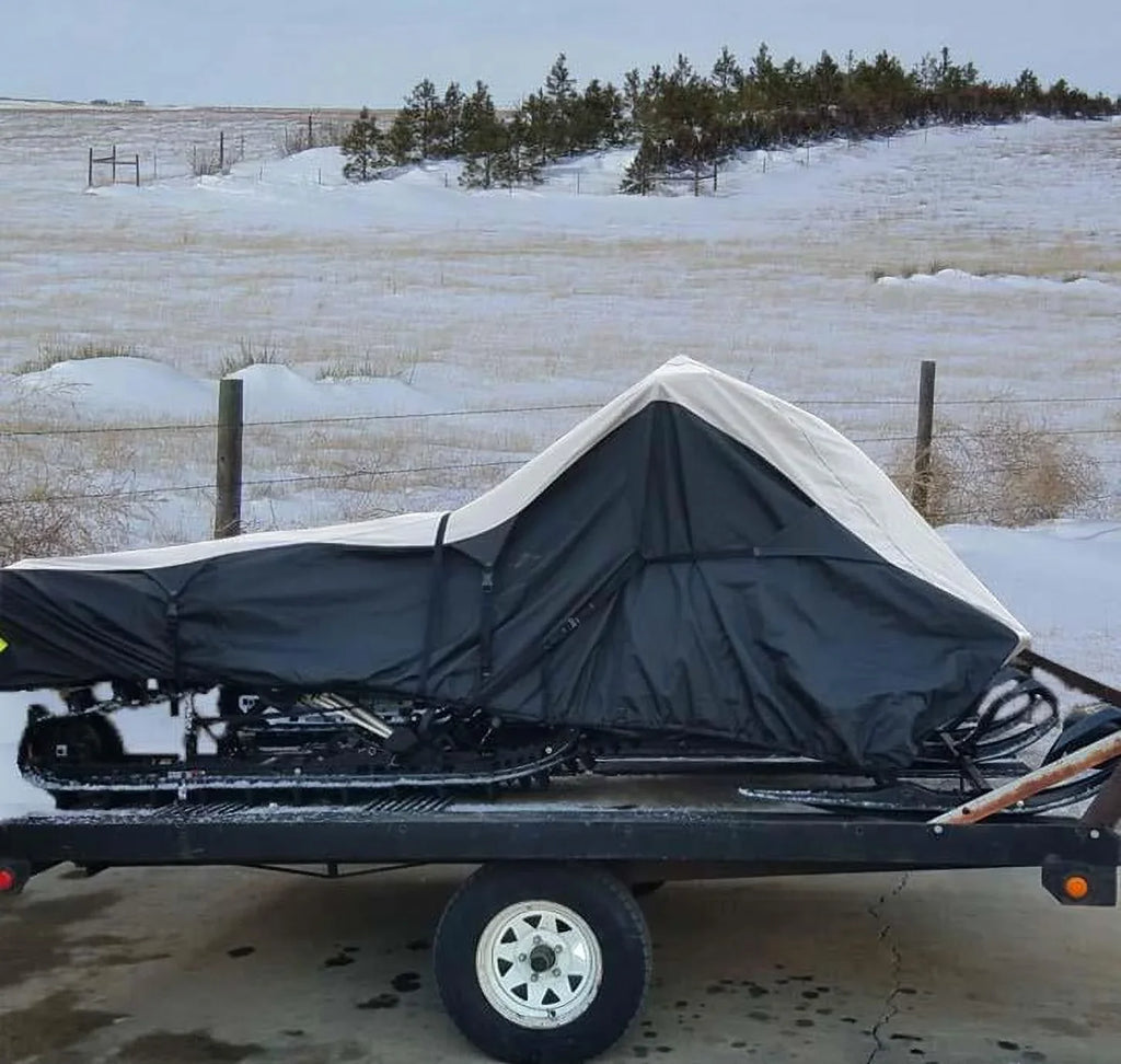 600D Snowmobile Travel and Storage Cover Compatible for 2004-2004 Model Year Ski Doo Bombardier   2  800 Sleds. Slush and Mud Protection