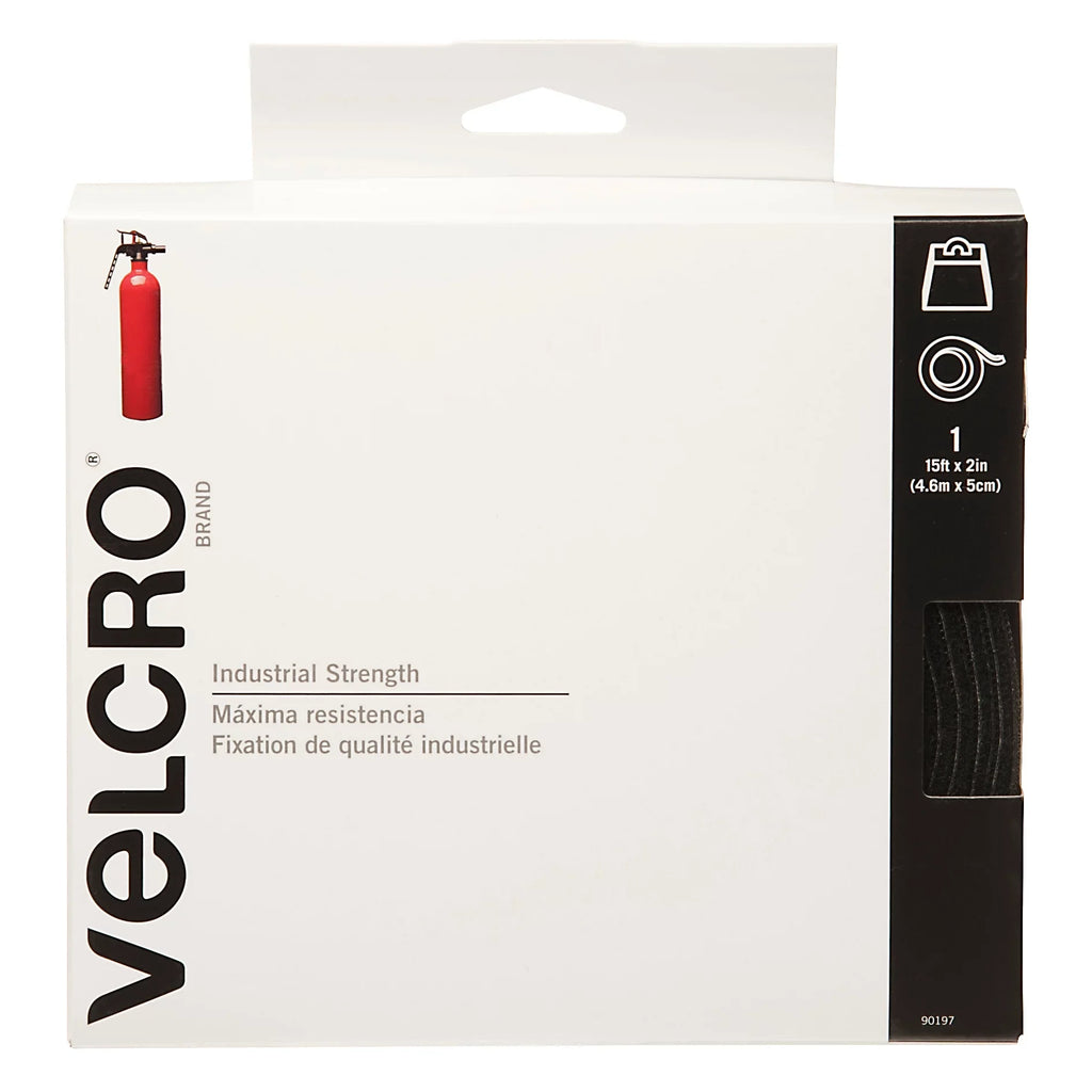 Industrial Strength 15 Feet x 2 Inches Roll, Black