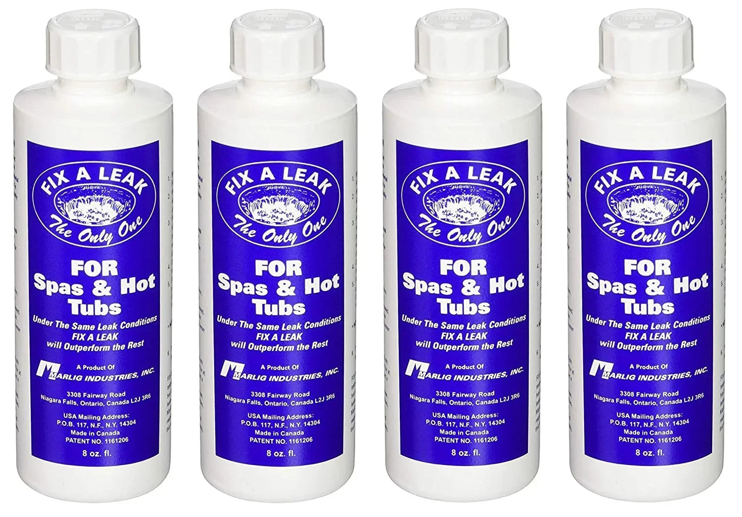 Marlig Industries Fix Pool Leak Sealer-8 oz (Four Pack)