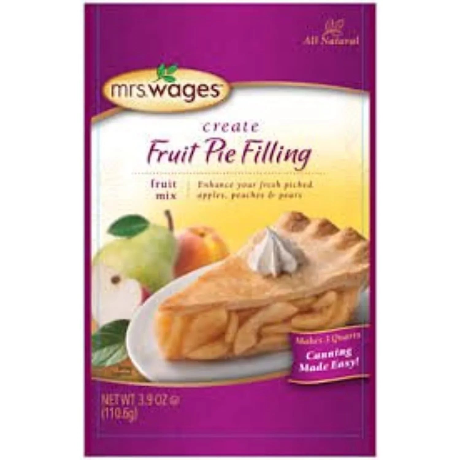 Mrs Wages Apple Pie Mix, 3.9 Ounce (Pack Of 4)