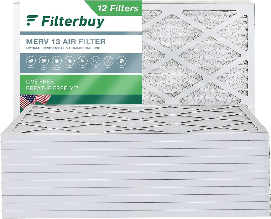 Filterbuy 18x30x1  13 Pleated   Furnace Air Filters (12-Pack)
