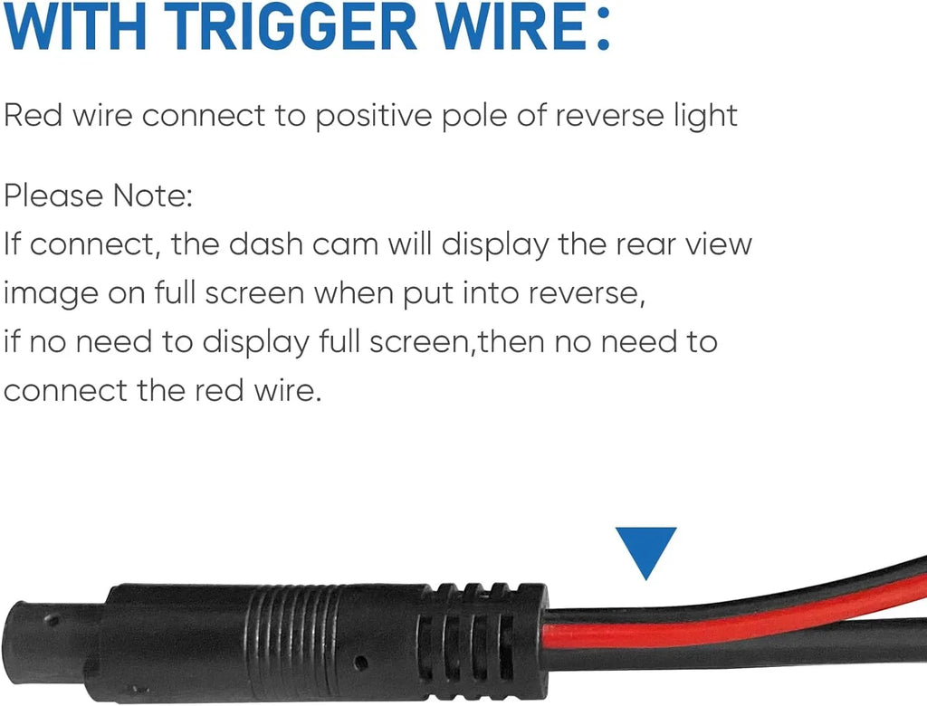 Dash Cam Rear View Camera Cable,(35Ft 4P) Pure Copper Thicker Shield 2.5mm to 4Pin Mirror Dash Cam Rear Camera