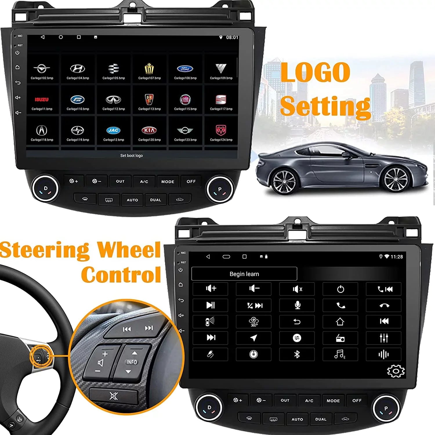 Binize Car Stereo Featuring  CarPlay&Android Auto 10 Inch Android10 for Honda Accord 7th 2003 2004 2005 2006 2007