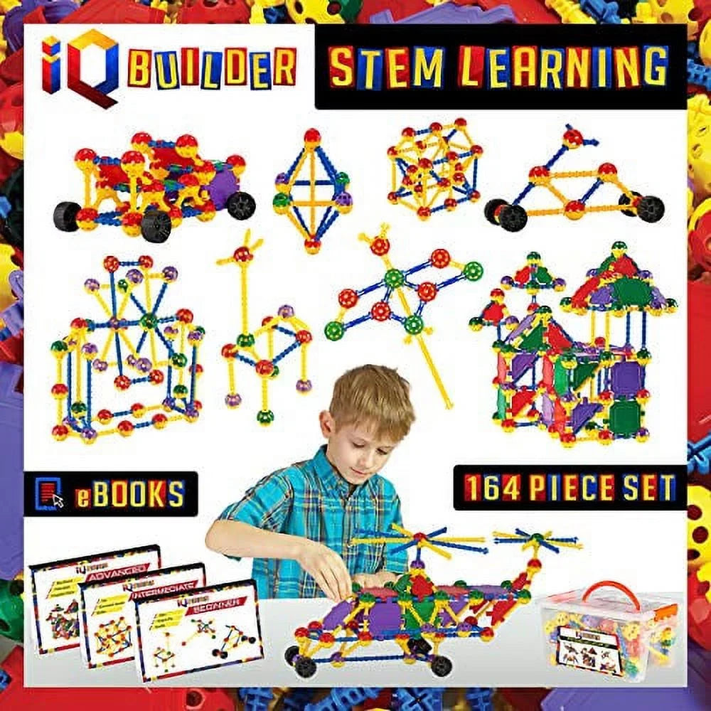 Learning Toys, Creative Construction Engineering, Fun Educational Building Blocks Toy Set for Boys and Girls Ages - 5, 6, 7, 8, 9 and 10 Year Old, Best Toy Gift for Kids