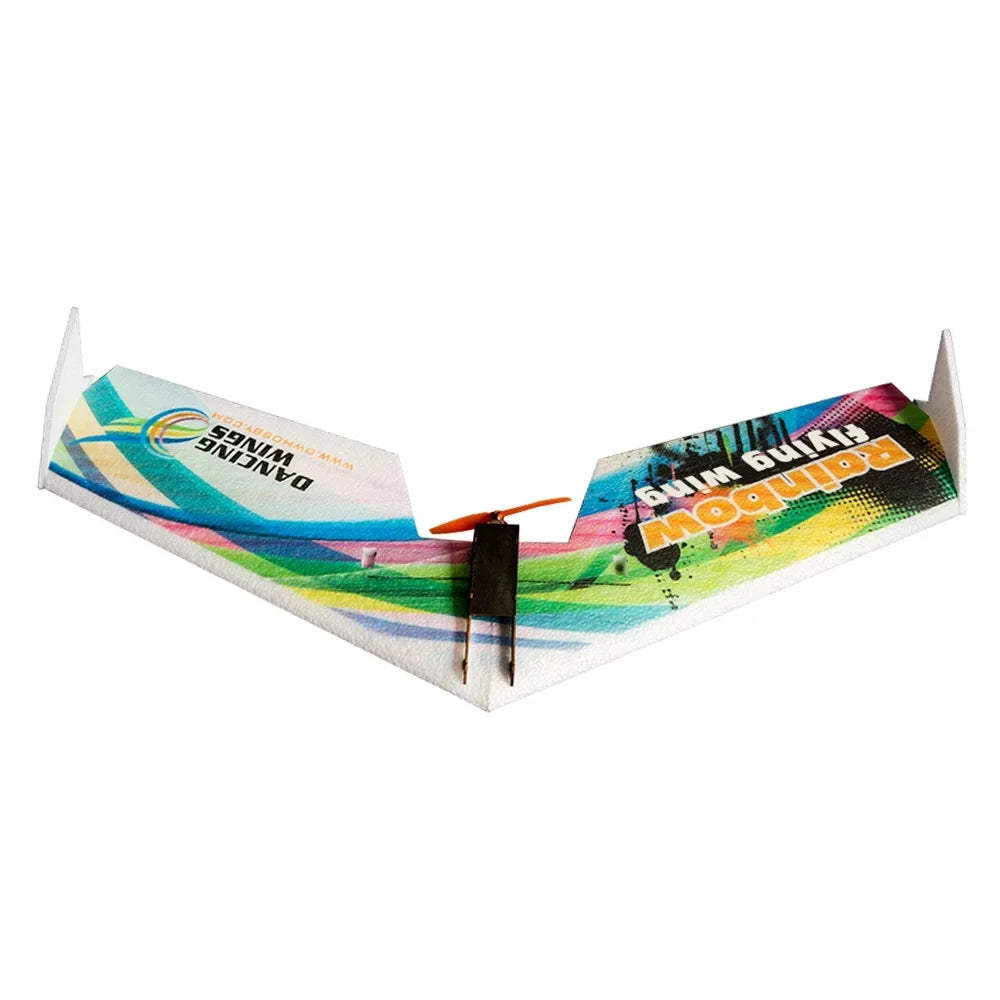 Dancing Hobby E0511 Rainbow Flying Wing V2  Airplane 800mm Wingspan Delta Wing Tail-pusher Aircraft