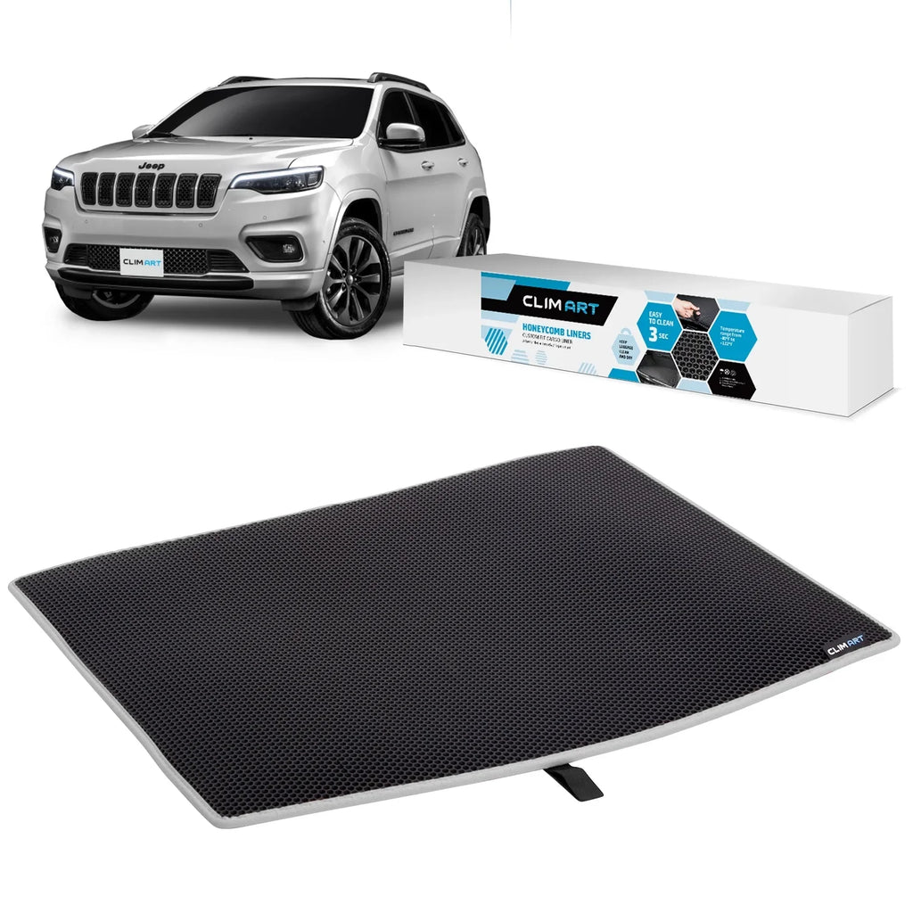 Cargo Liner for Jeep Cherokee 2018-2023 Custom Fit Trunk Mat, with Honeycomb Dirtproof & Waterproof Technology - All-Climate, Heavy Duty, Anti-Slip Cargo Liner, Luggage - FL04114031