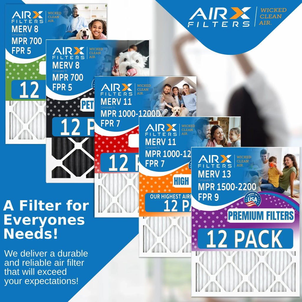 16x30x1 Air Filter  13 Rating, 12 Pack of Furnace Filters Comparable to  1500 - 2200 &  9 - Made in  by     .