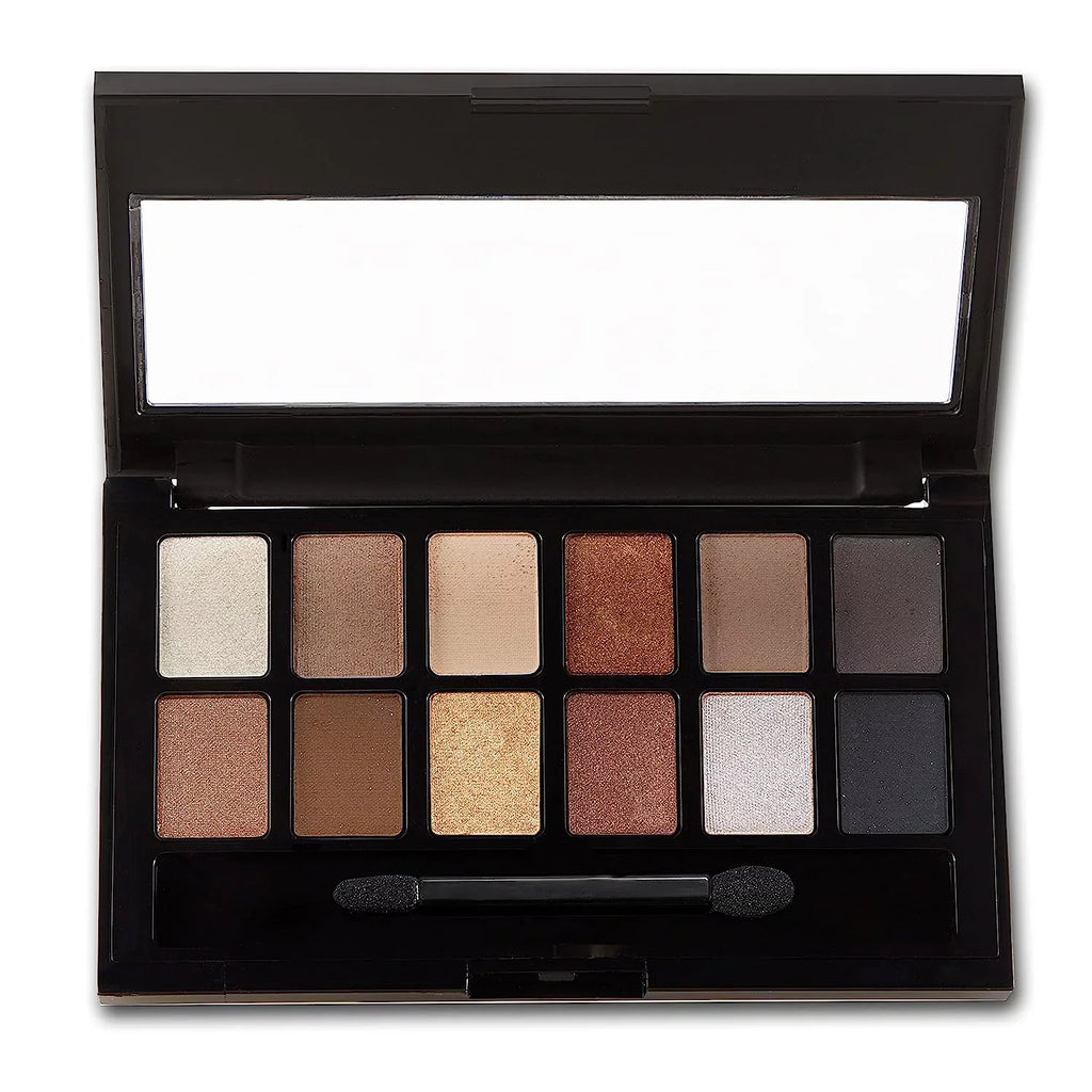 Maybelline The Nudes Eyeshadow Palette Makeup, 12 Pigmented Matte  and  Shimmer Shades, Blendable Powder, 1 Count