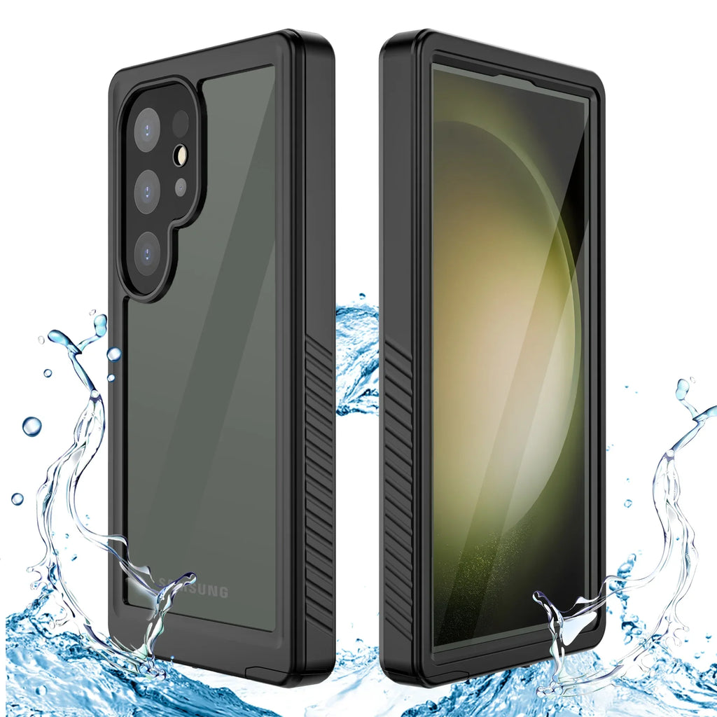 Cowithday Waterproof Case for Samsung Galaxy S24 Ultra 5G Phone 2024, with Screen Protector 360° Full Body Heavy Duty Military Protection Shockproof IP68 Underwater Cover for Galaxy S24 Ultra, Black
