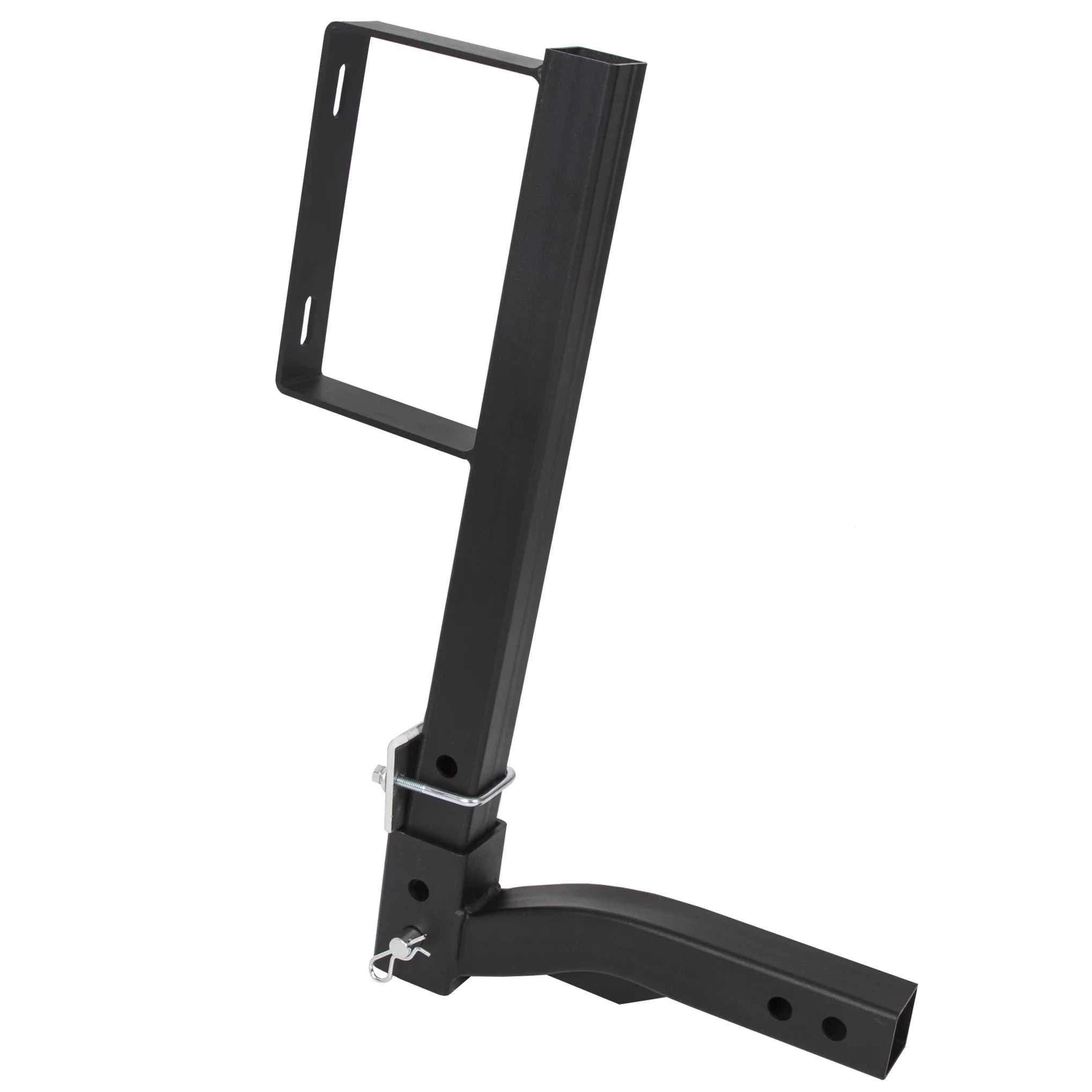 Universal Trailer Hitch Spare Tire Carrier Fits All 2" Receivers  Truck Car Tire Rack 24" High Hitch Spare Tire Mount