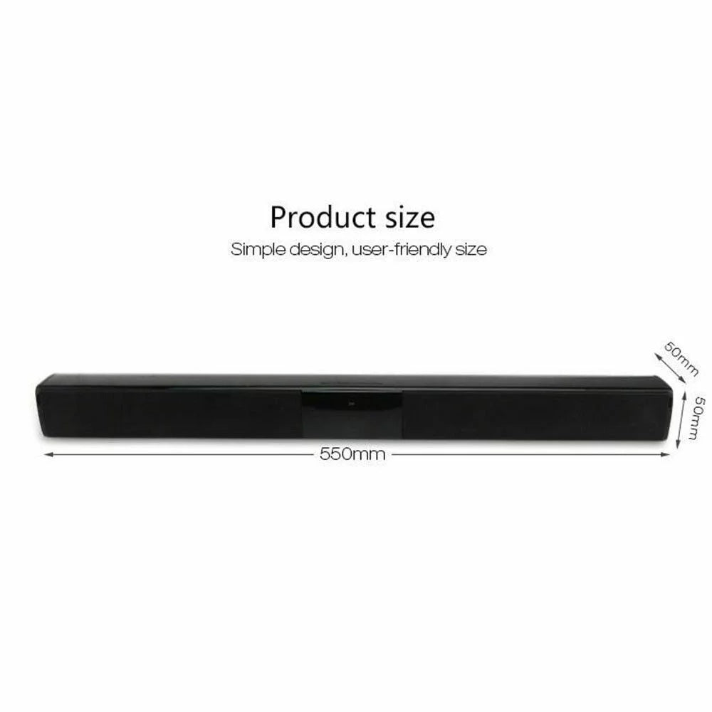 3D Portable Home Wireless Speakers System Soundbar Sound Bar Bluetooth Bluetooth V4.2  Sound Bar
