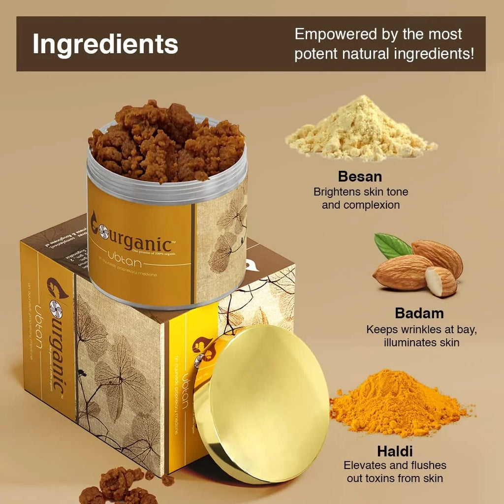 Aryanveda Ubtan for Exfoliation and Removal of Dirt and Harmful Deposits From Skin; 100gm, Pack of - 2