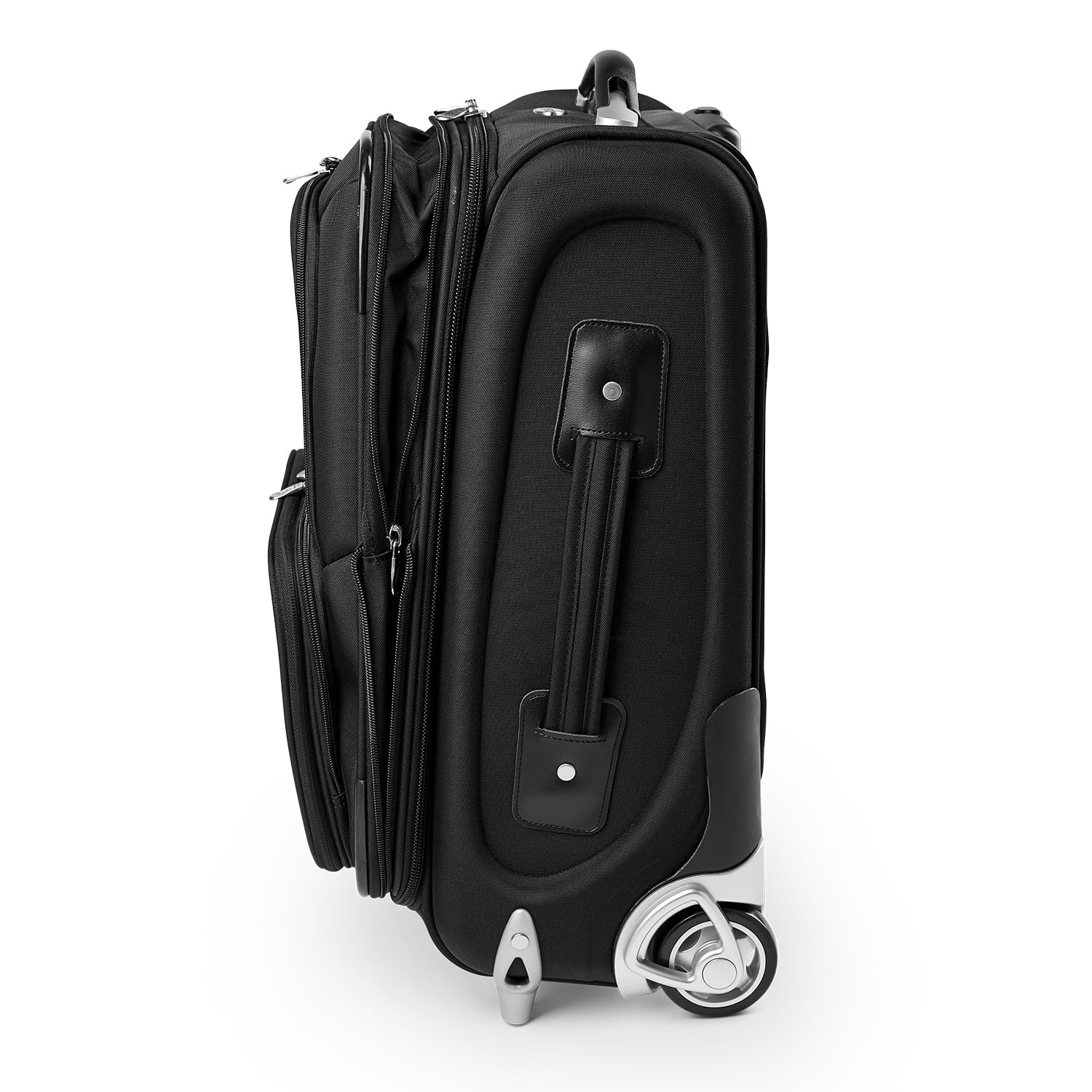Black Auburn Tigers 21" Softside Rolling Carry-On Suitcase