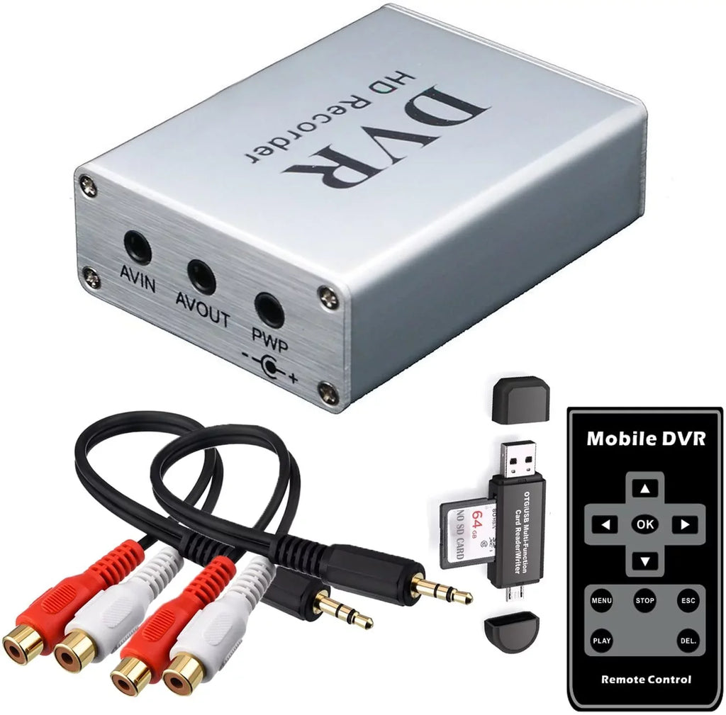 Car Camera Mini  with  Card Reader,  Card Real-time Digital Video Recorder for  Camera Hi8 Camcorder   Box -4 CH1