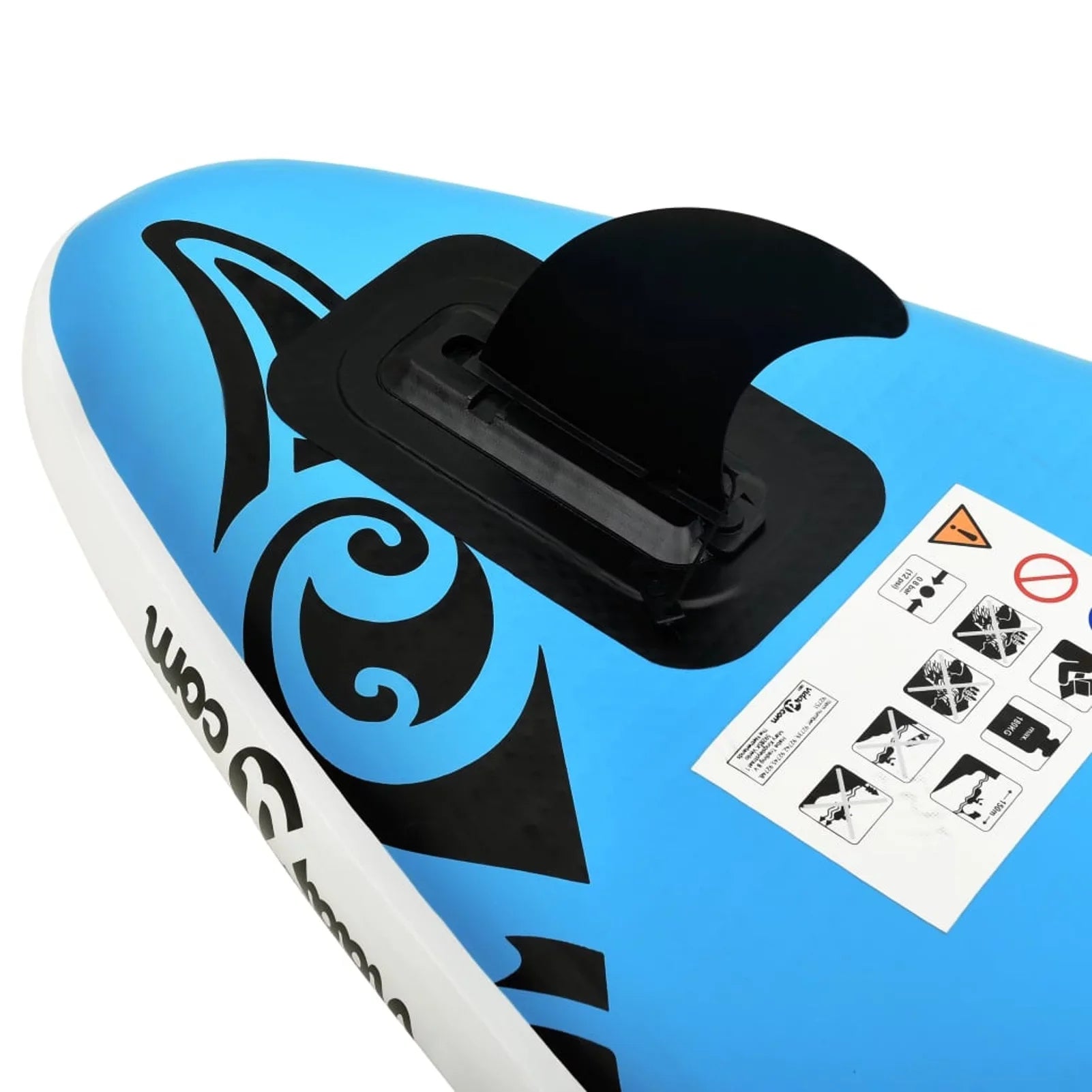 Inflatable Paddleboard Set 126"x29.9"x5.9" Blue