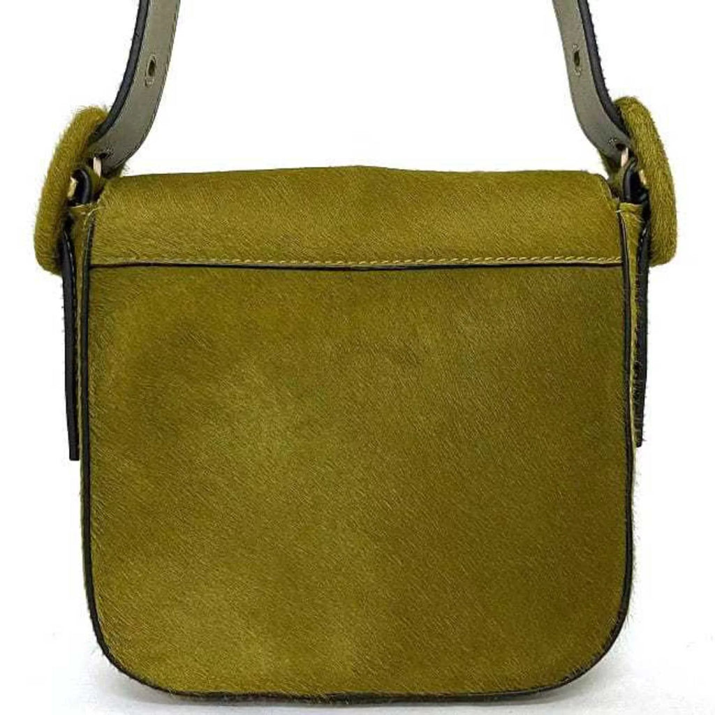 Pre-Owned Tory Burch Bag Green Half Moon Harako Leather   Flap Belt Women's (Good)