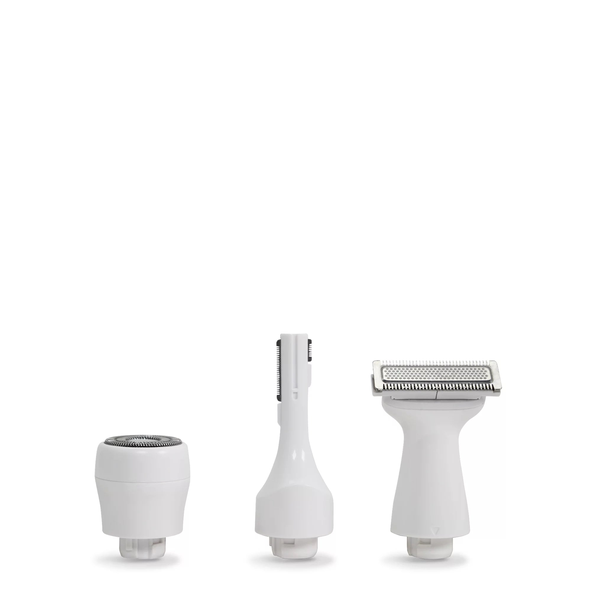 Total Grooming System, 3 Interchangeable Heads, Water Resistant, Female Electric Shaver