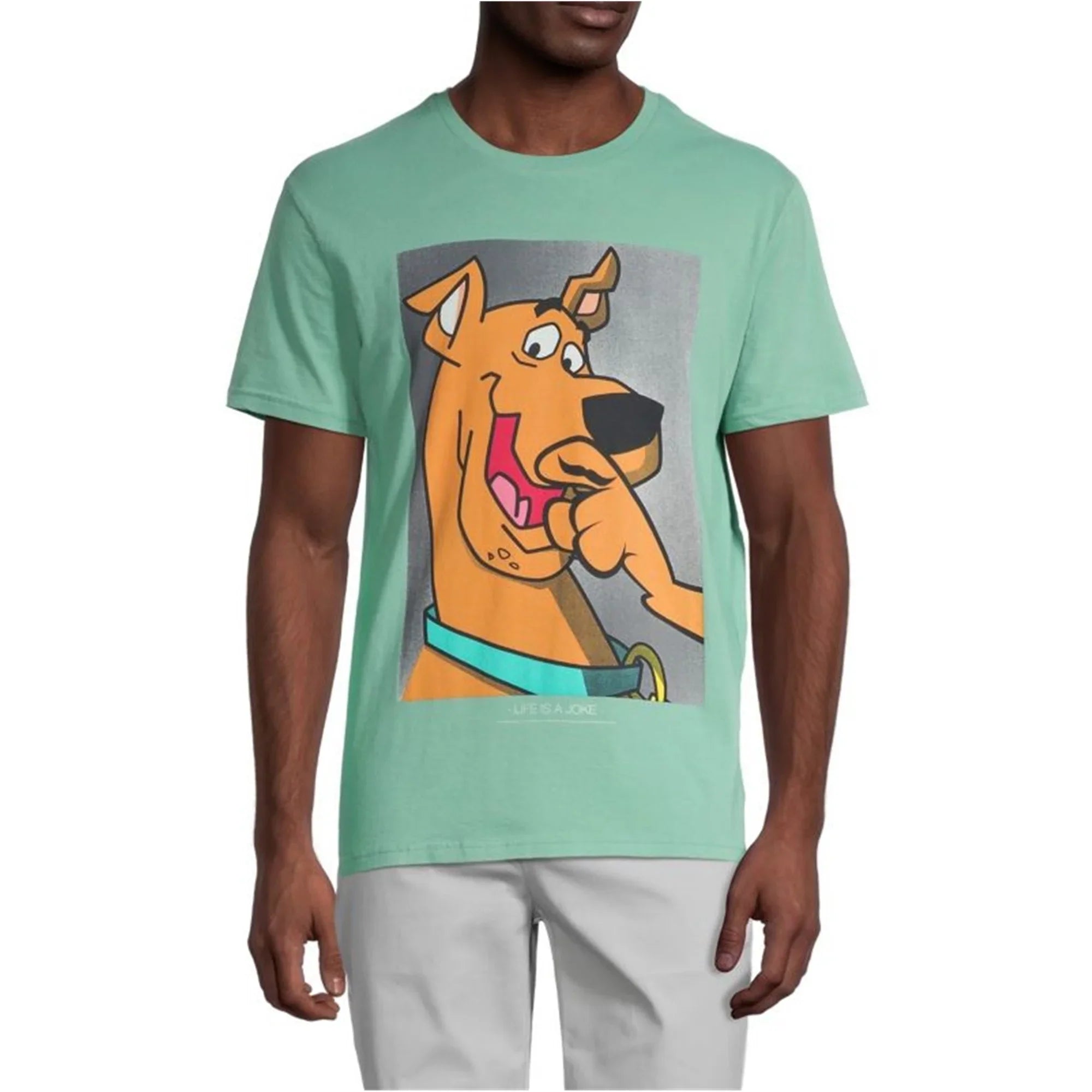 Elevenparis Mens Scooby Doo Graphic T-Shirt, Green, Small