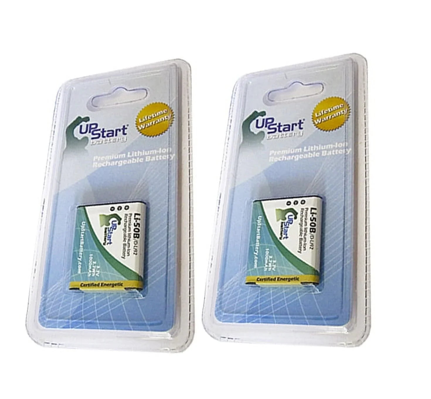 2x Pack - UpStart Battery Olympus Tough -610 Battery - Replacement for Olympus -50B Digital Camera Battery (1000mAh, 3.7V, Lithium-Ion)