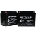 2-Pack UpStart Battery Replacement 2010 Honda TRX250 , , FourTrax Recon 250  Factory Activated, Maintenance Free,  Battery - 12V, 10Ah, -YTX12-