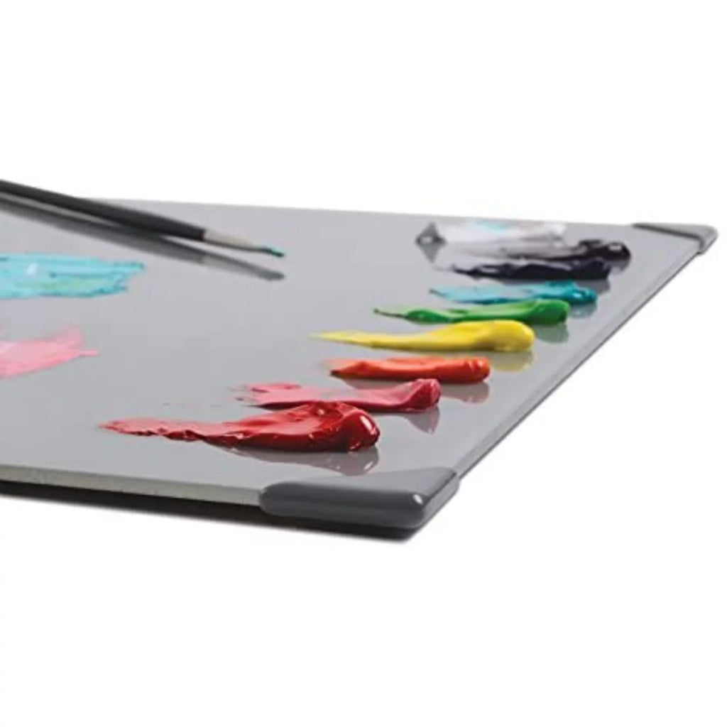 New Wave Posh Glass Tabletop Palette - 16" x 20", Gray