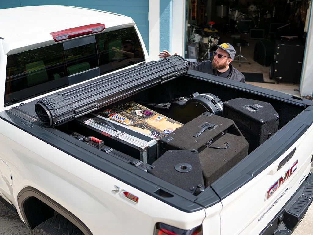 by RealTruck Revolver X4s Hard Rolling Truck Bed Tonneau Cover | 80506 | Compatible with 2005 - 2021 Nissan Frontier (w/Factory Bed Rail Caps Only) 4' 11" Bed (58.6")