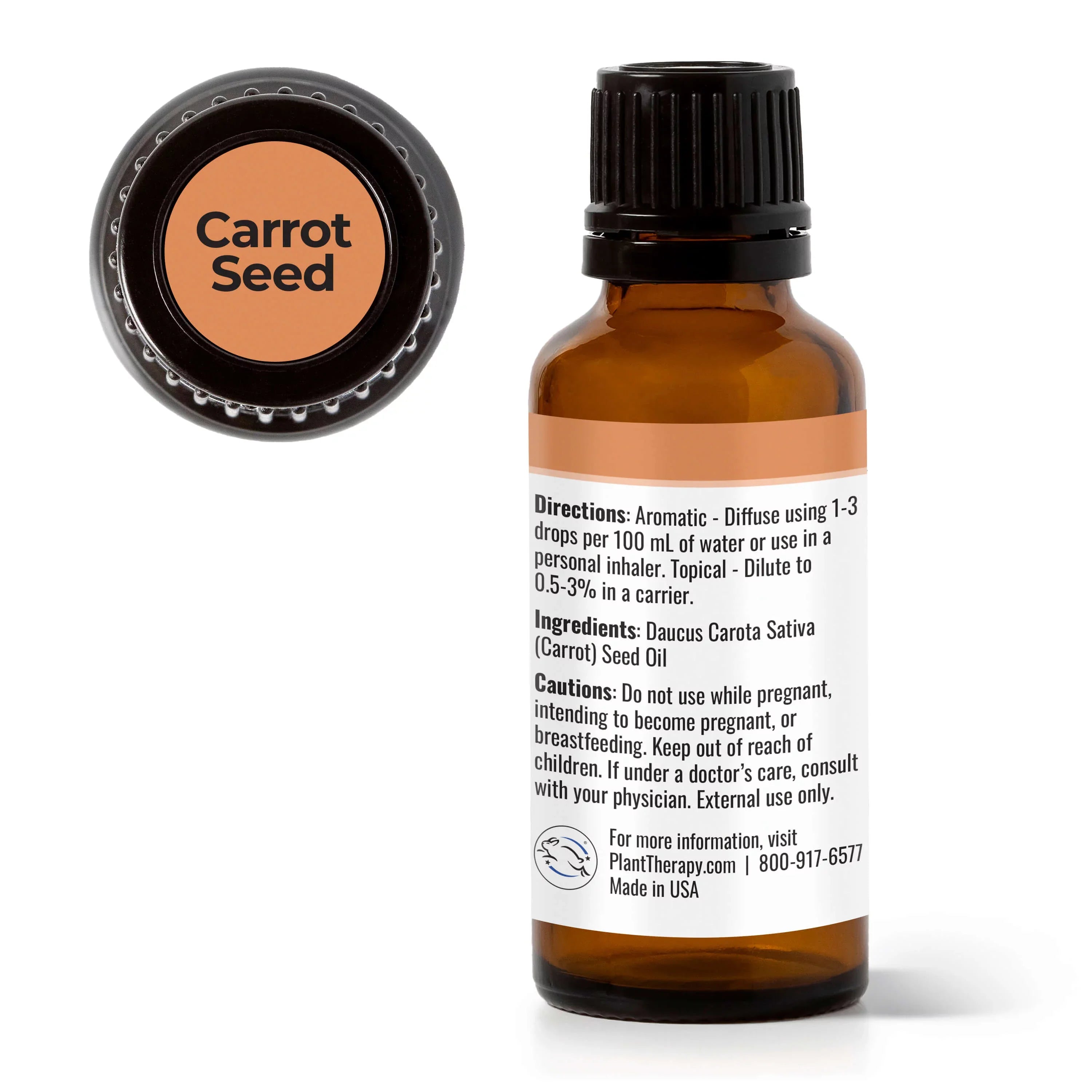 Plant Therapy Carrot Seed Essential Oil 30 mL (1 fl. oz.) 100% Pure, Undiluted, Therapeutic Grade